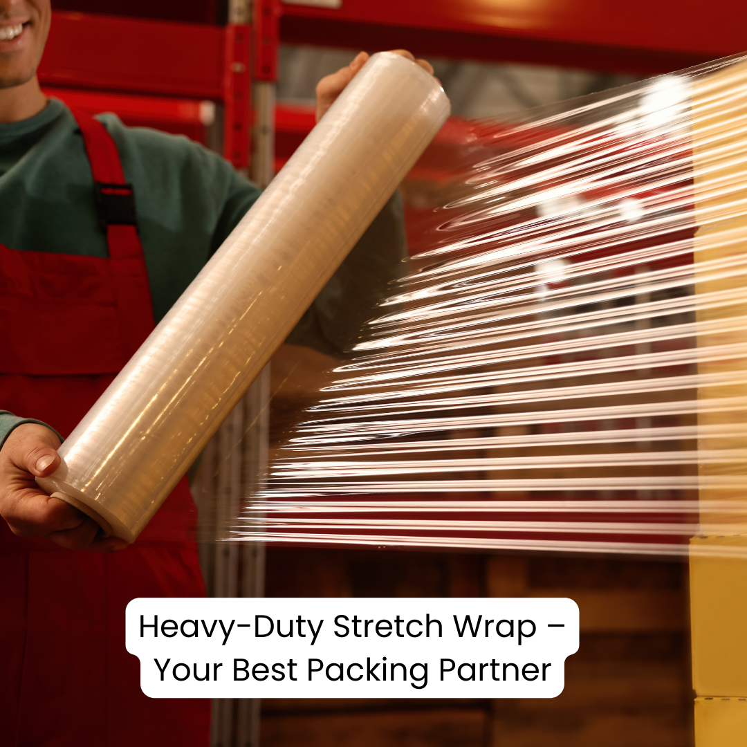 18" 20 Micron 80 Gauge Pallet Wrap Stretch Film – Hand Shrink Wrap, 6 Rolls