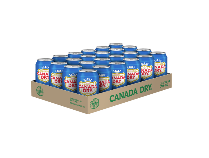 Canada Dry Club Soda Can 24 Pack 355 ml 12floz