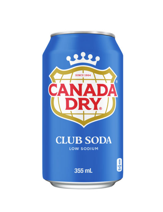 Canada Dry Club Soda Can 24 Pack 355 ml 12floz