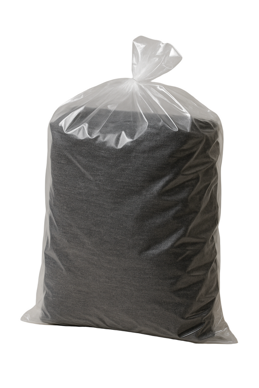 PLASTIC CLEAR HEAVY DUTY BAGS  16X14X36  30GAL 250CT