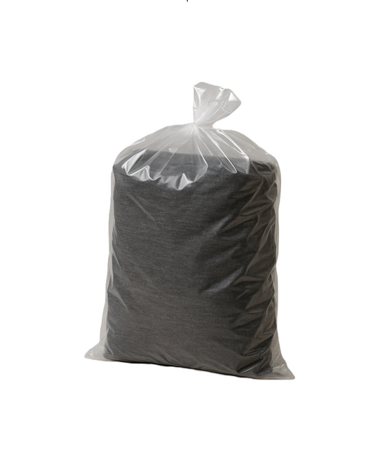 PLASTIC CLEAR HEAVY DUTY BAGS 44X22X14 45 GAL 250 CT