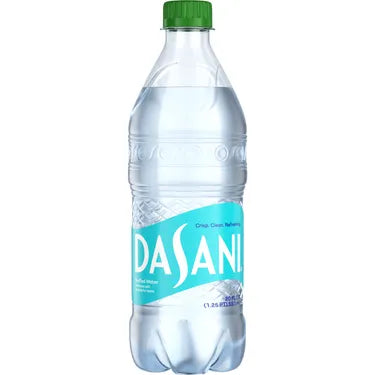 Dasani Purified Water, 20 fl oz Bottles (Pack of 24) | Fresh, Pure Taste | Perfect for Home, Office & On-the-Go