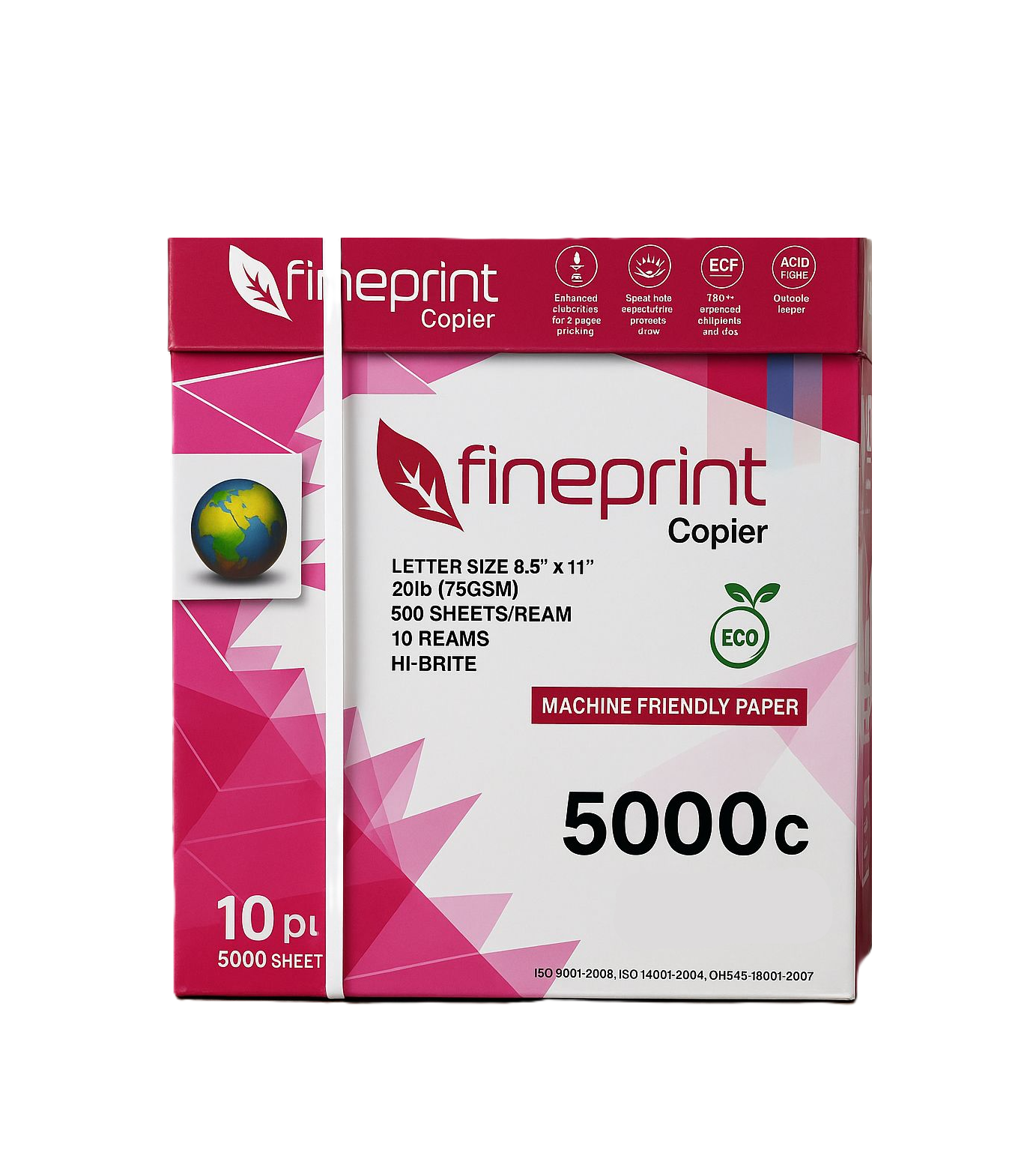 Fineprint Copier Paper 8.5" x 11", 500 Sheets Per Ream – Multipack Options: 1, 3, or 6 Reams