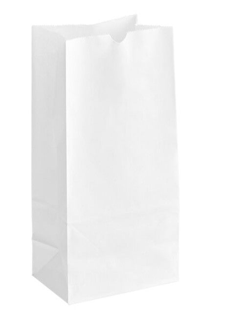 WHITE PAPER BAGS #6 500 CT